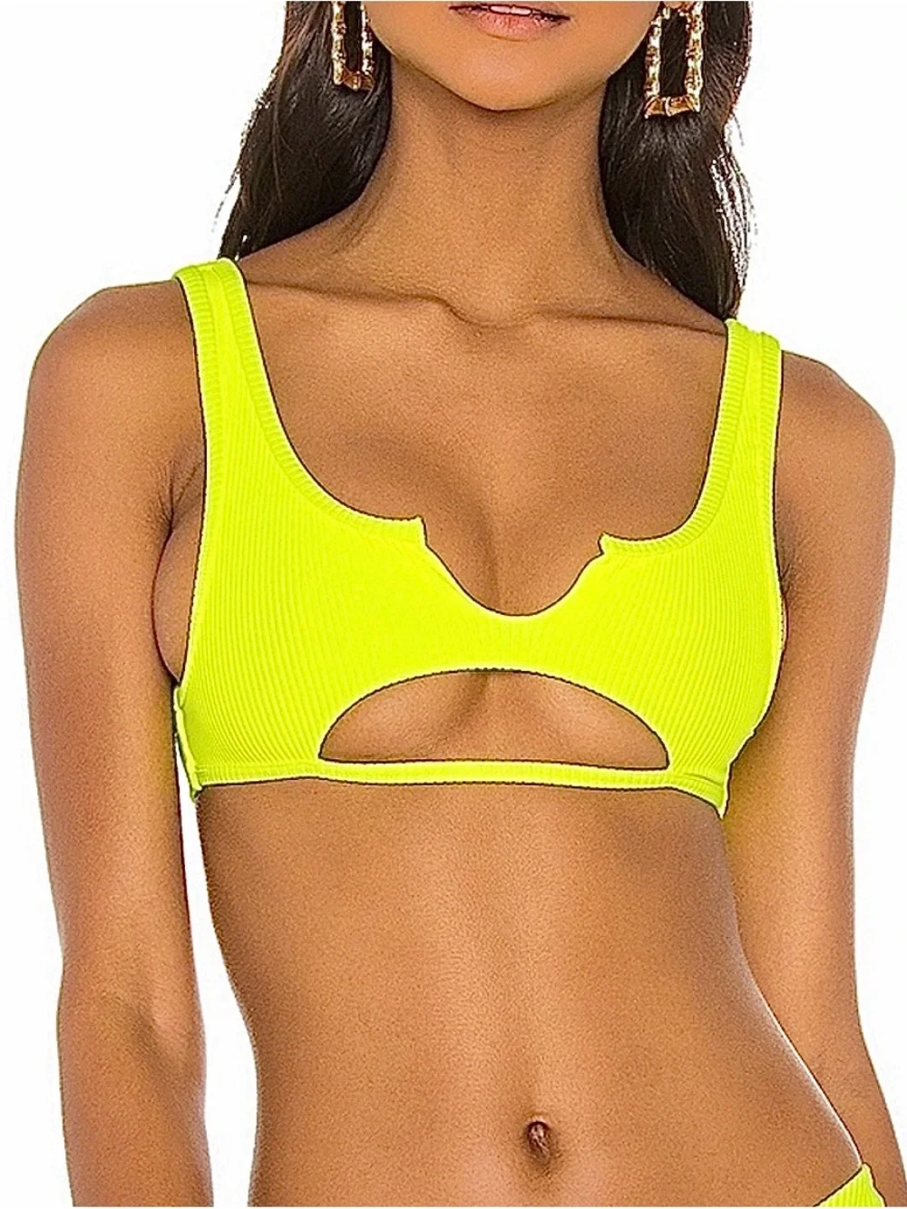 Frankies Bikinis Cole ribbed top